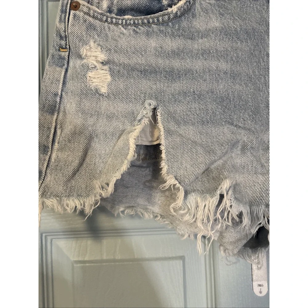 AGOLDE Parker Vintage Cut Off Shorts Distressed Light Wash‎ Denim Size 29
